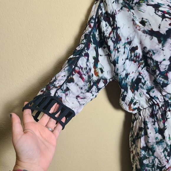 Rebecca Minkoff Sunny Broken Glass Print Mini Dress - Picture 3 of 9